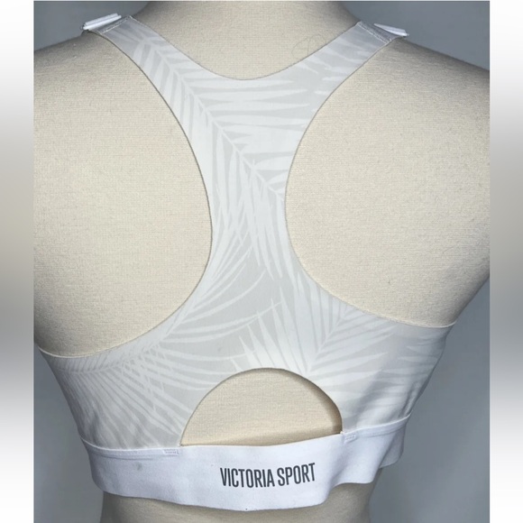 Victoria's Secret The Player Racerback Sports Bras Lot of 2 Both Sz L Red/White - Picture 2 of 11